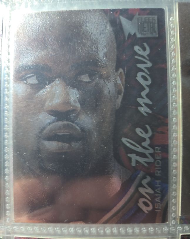 1996-97 Fleer Metal #120 Isaiah Rider On the Move — front