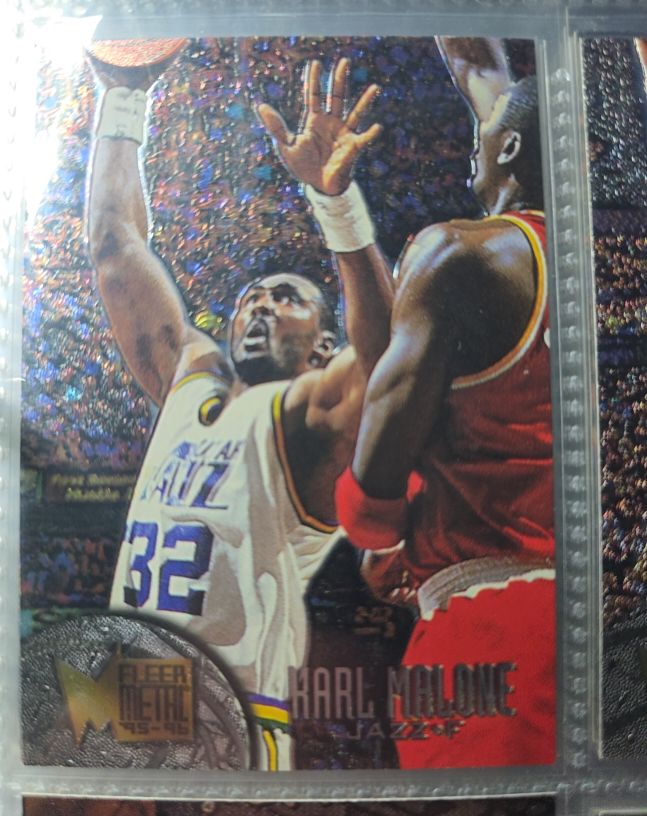 1995-96 Fleer Metal #110 Karl Malone — front