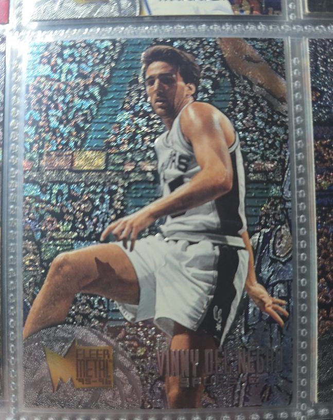 1995-96 Fleer Metal #190 Vinny Del Negro — front