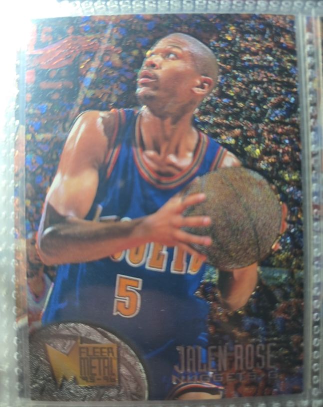 1995-96 Fleer Metal #27 Jalen Rose Denver Nuggets — front