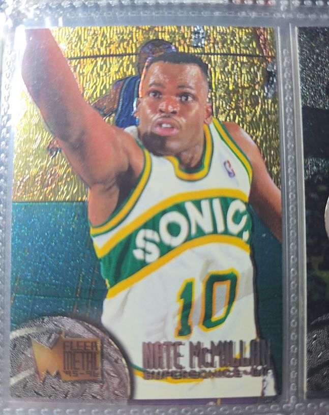 1995-96 Fleer Metal #102 Nate McMillan — front