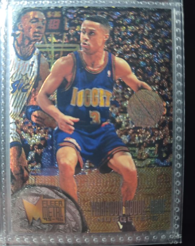 1995-96 Fleer Metal #24 Mahmoud Abdul-Rauf Denver Nuggets — front