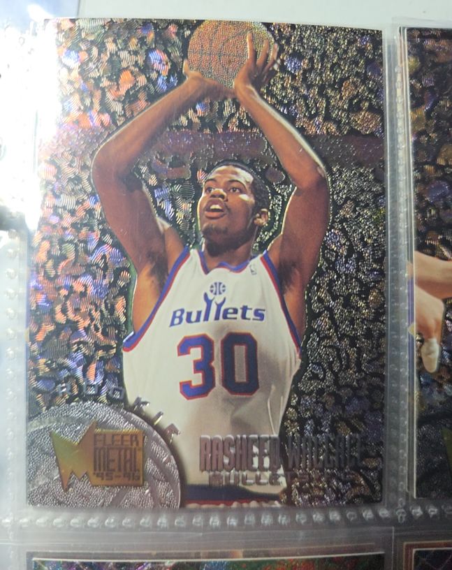 1995-96 Fleer Metal #208 Rasheed Wallace — front