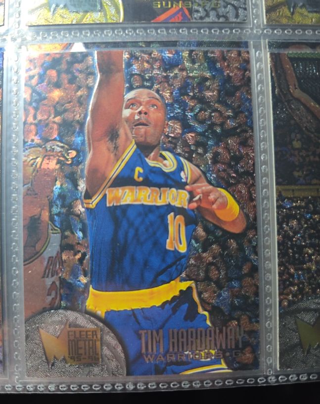 1995-96 Fleer Metal #32 Tim Hardaway — front