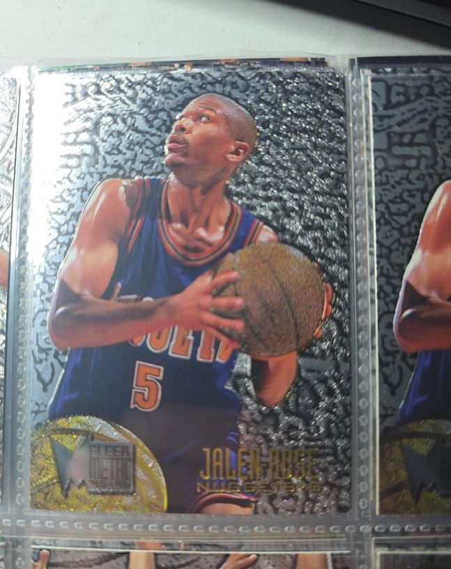 1995-96 Fleer Metal #27 Jalen Rose Denver Nuggets — front