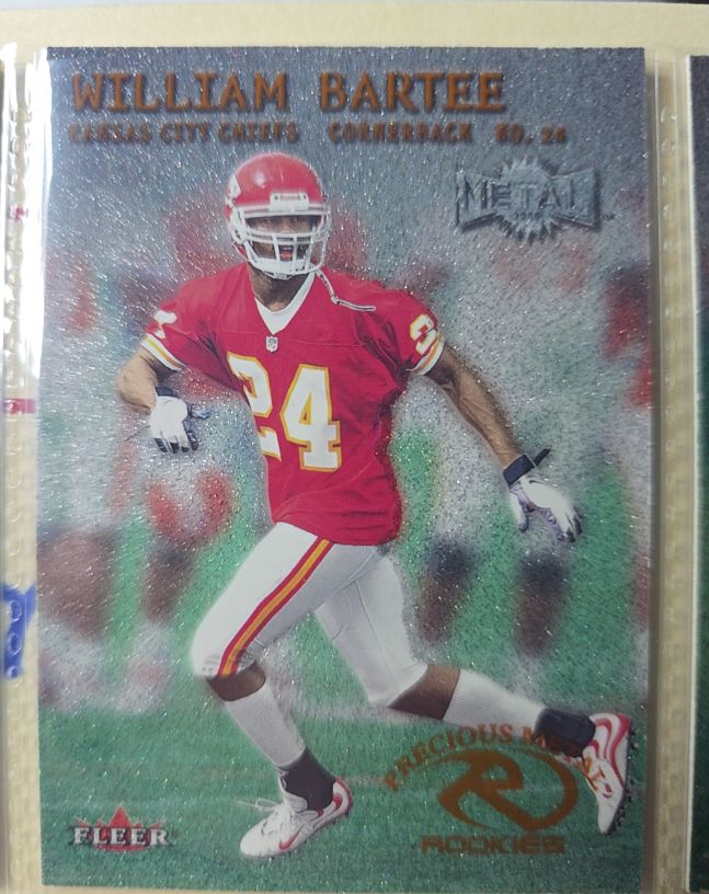 2000 Fleer Metal #224 William Bartee Rookie Kansas City Chiefs — front