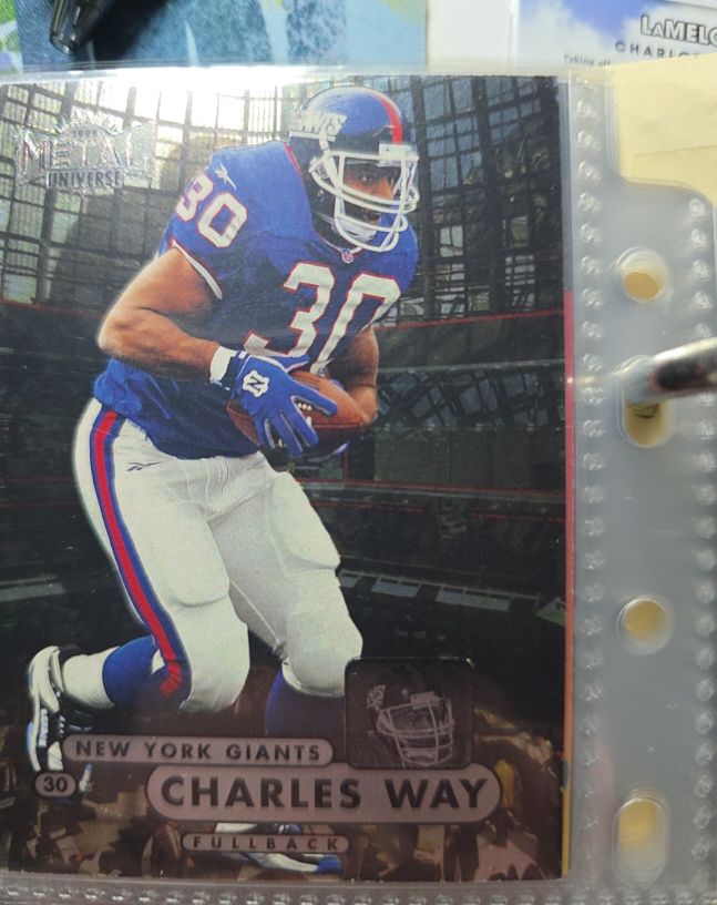 1998 Fleer Metal Universe #67 Charles Way New York Giants — front