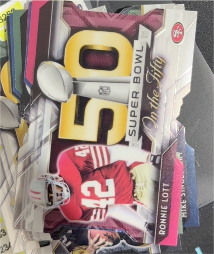 2015 Topps Chrome Super Bowl 50 Die-Cuts #SBDC-RL Ronnie Lott — front