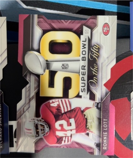 2015 Topps Chrome Super Bowl 50 Die-Cuts #SBDC-RL Ronnie Lott — front