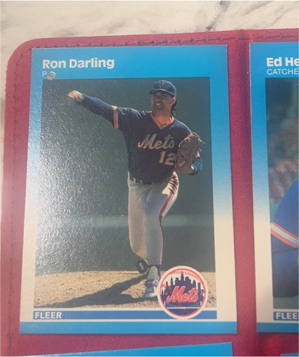 1987 Fleer #5 Ron Darling — front
