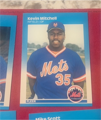 1987 Fleer #17 Kevin Mitchell — front