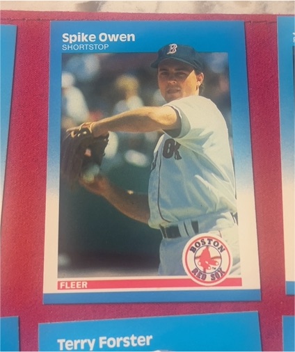 1987 Fleer #40 Spike Owen — front