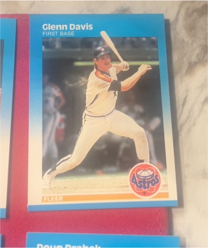 1987 Fleer #55 Glenn Davis — front