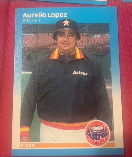 1987 Fleer #63 Aurelio Lopez — front
