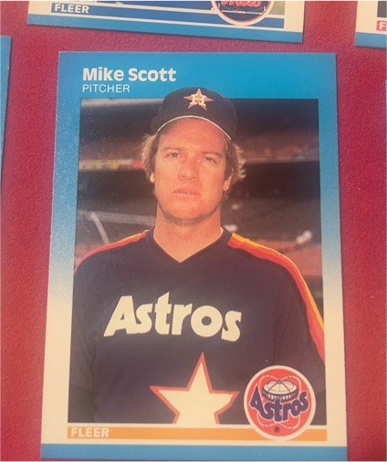 1987 Fleer #68 Mike Scott — front
