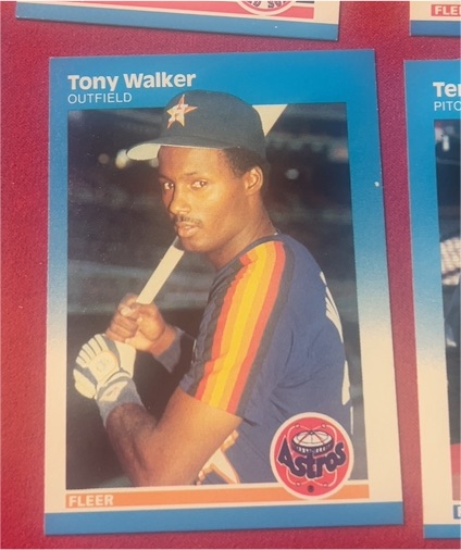 1987 Fleer #71 Tony Walker — front
