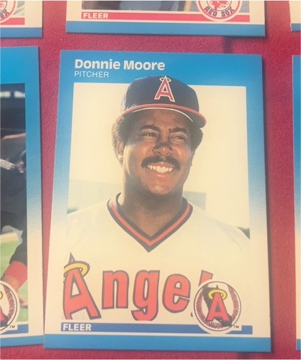 1987 Fleer #89 Donnie Moore — front
