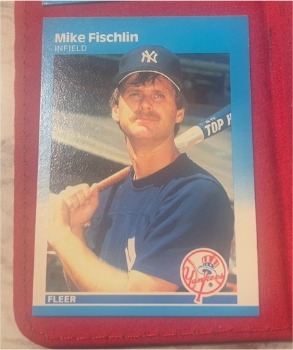 1987 Fleer #98 Mike Fischlin — front