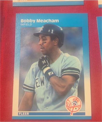 1987 Fleer #105 Bobby Meacham — front