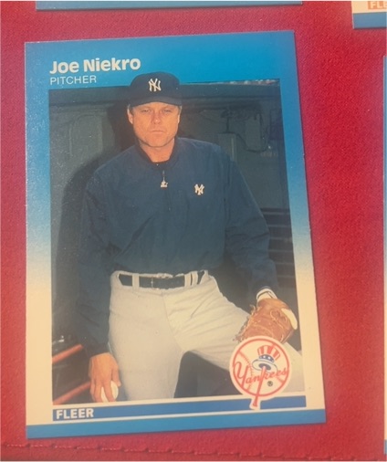 1987 Fleer #106 Joe Niekro — front