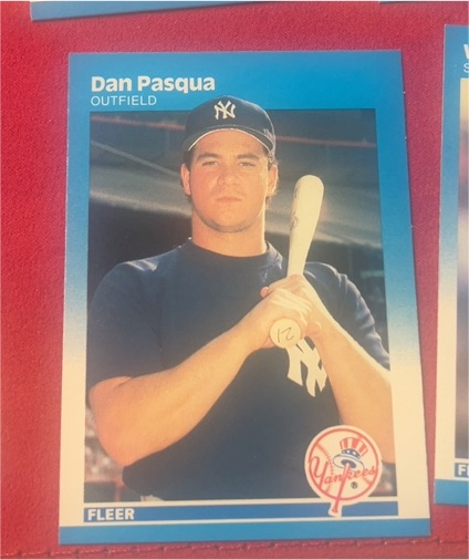 1987 Fleer #108 Dan Pasqua — front