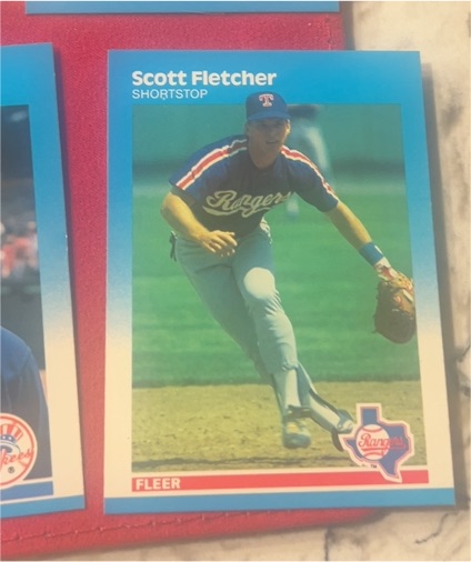 1987 Fleer #123 Scott Fletcher — front