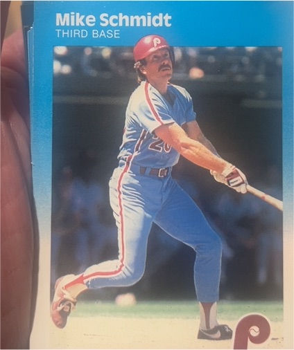 1987 Fleer #187 Mike Schmidt — front