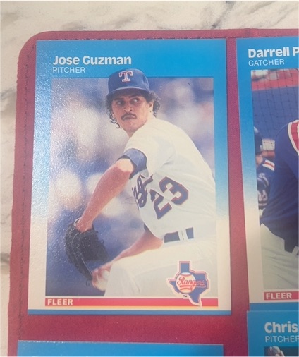 1987 Fleer #124 Jose Guzman — front