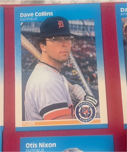 1987 Fleer #149 Dave Collins — front
