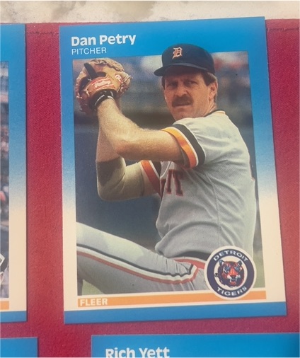 1987 Fleer #161 Dan Petry — front