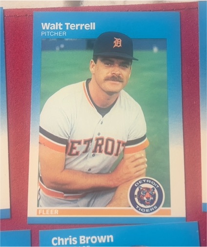 1987 Fleer #165 Walt Terrell — front