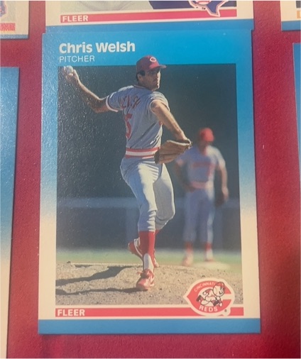 1987 Fleer #217 Chris Welsh — front