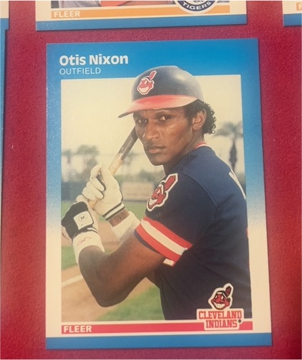 1987 Fleer #255 Otis Nixon — front