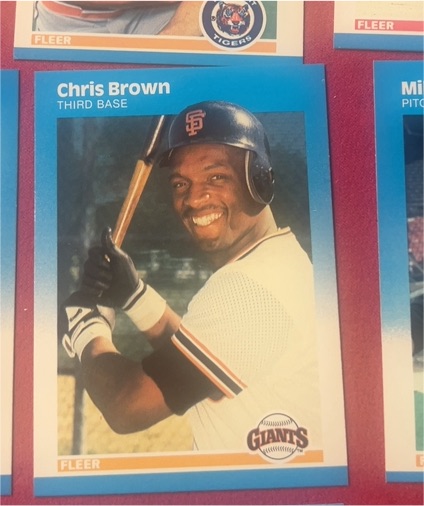 1987 Fleer #268 Chris Brown — front