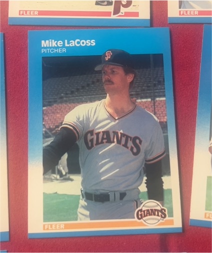 1987 Fleer #277 Mike LaCoss — front