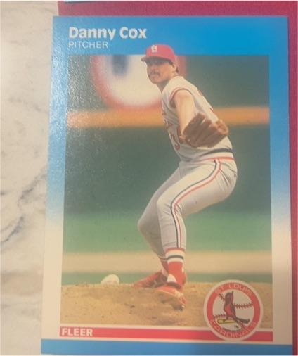 1987 Fleer #292 Danny Cox — front
