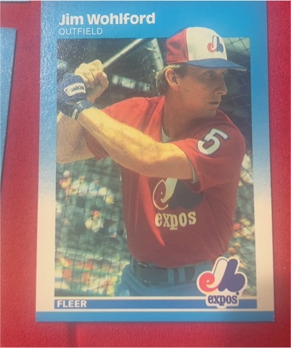 1987 Fleer #336 Jim Wohlford — front