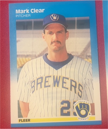 1987 Fleer #341 Mark Clear — front