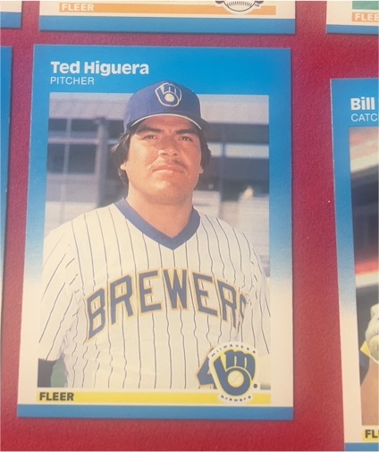 1987 Fleer #346 Ted Higuera — front