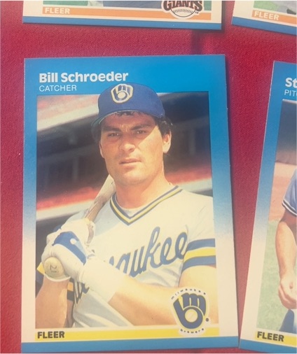 1987 Fleer #357 Bill Schroeder — front
