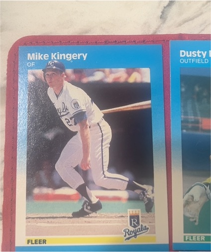 1987 Fleer #371 Mike Kingery Kansas City Royals — front