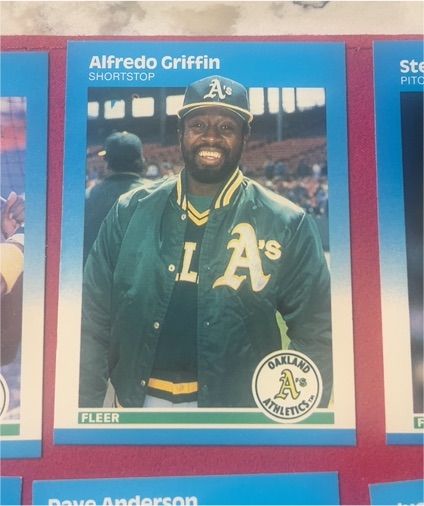 1987 Fleer #392 Alfredo Griffin — front