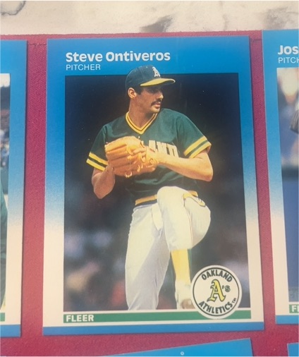 1987 Fleer #401 Steve Ontiveros — front