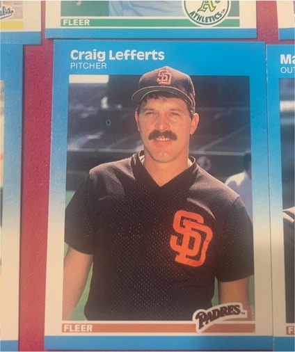 1987 Fleer #422 Craig Lefferts — front
