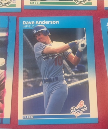 1987 Fleer #436 Dave Anderson — front