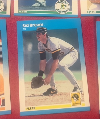 1987 Fleer #541 Sid Bream — front