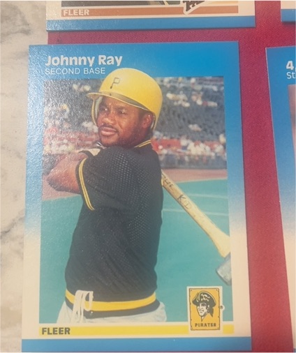 1987 Fleer #618 Johnny Ray Pittsburgh Pirates — front