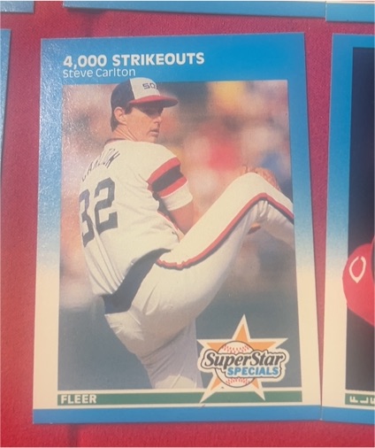 1987 Fleer #635 Steve Carlton 4000 Strikeouts — front