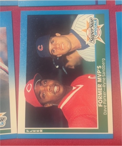 1987 Fleer #639 Dave Parker / Ryne Sandberg — front