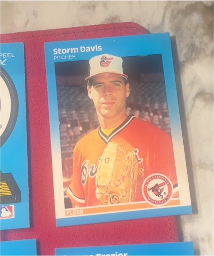 1987 Fleer #251 Storm Davis — front